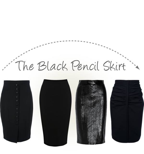 Black Pencil Skirt -  www.mybrandnewimage.com